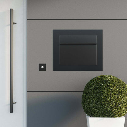 SORA by Bravios - Modern built-in gray mailbox