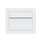 SORA by Bravios - Modern built-in white mailbox