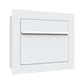 SORA by Bravios - Modern built-in white mailbox