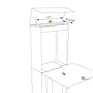 STAND ALTO by Bravios - Modern post-mounted anthracite mailbox