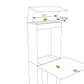 STAND ALTO by Bravios - Modern post-mounted white mailbox