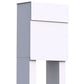 STAND ALTO by Bravios - Modern post-mounted white mailbox
