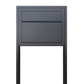 STAND ELEGANCE by Bravios - Modern post-mounted anthracite mailbox