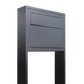 STAND ELEGANCE by Bravios - Modern post-mounted anthracite mailbox