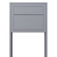 STAND ELEGANCE by Bravios - Modern post-mounted gray mailbox