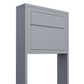 STAND ELEGANCE by Bravios - Modern post-mounted gray mailbox