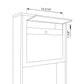 STAND ELEGANCE by Bravios - Modern post-mounted black mailbox with stainless steel flap