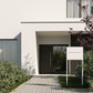 STAND ELEGANCE by Bravios - Modern post-mounted black mailbox with stainless steel flap