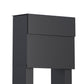 STAND MOLTO by Bravios - Modern post-mounted anthracite mailbox