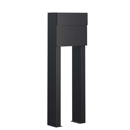 STAND MOLTO by Bravios - Modern post-mounted anthracite mailbox