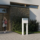 STAND MOLTO by Bravios - Modern post-mounted white mailbox