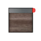 Town Square Mailbox by Bravios - Large Capacity Mailbox (Without Post) - Anthracite with Marshland Oak Wood Panel