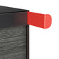 Town Square Mailbox by Bravios - Large Capacity Mailbox (Without Post) - Black with Jazz Wood Panel