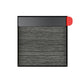 Town Square Mailbox by Bravios - Large Capacity Mailbox (Without Post) - Black with Jazz Wood Panel