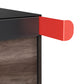 Town Square Mailbox by Bravios - Large Capacity Mailbox (Without Post) - Black with Marshland Oak Wood Panel
