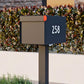 TOWN SQUARE Mailbox by Bravios - Large capacity black mailbox (without post)