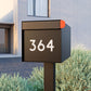 TOWN SQUARE Mailbox by Bravios - Large capacity black mailbox (without post)