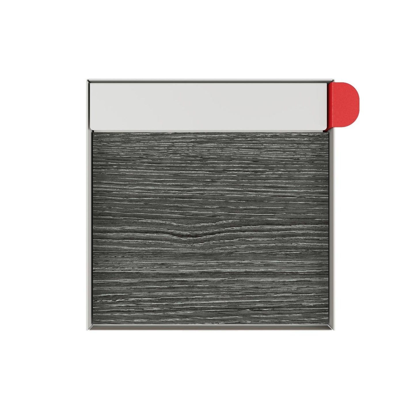 Town Square Mailbox by Bravios - Large Capacity Mailbox (Without Post) - White with Jazz Wood Panel