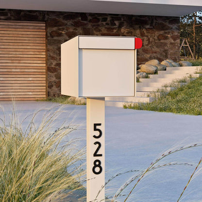 TOWN SQUARE Mailbox by Bravios - Large capacity white mailbox (without post)