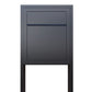 STAND BASE by Bravios - Modern post-mounted anthracite mailbox